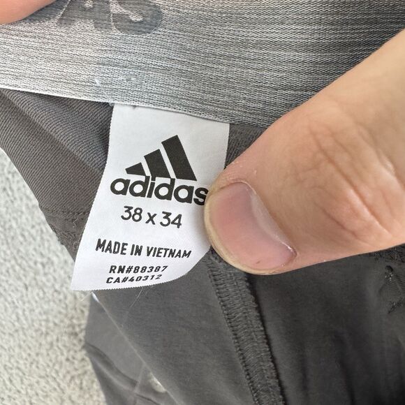 Adidas Pants Mens 38x32 Grey Golf Athletic Stretch Ultimate 365 Performance - Picture 9 of 11